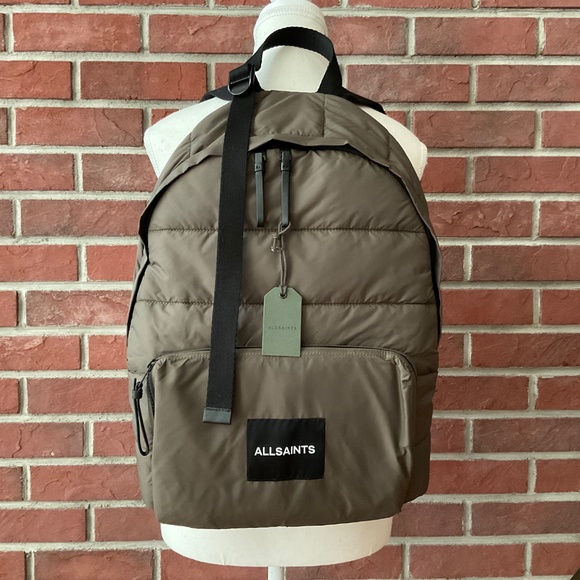 NEW All Saints Zone Quilted Backpack Unisex NWT - Picture 2 of 15